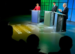 Nevada Broadcasters Association hosts a debate between Sen. Harry Reid and Republican challenger Sharron Angle