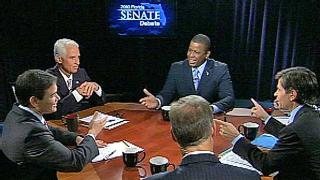 WFTV-TV Orlando broadcast a debate between candidates for the state's open Senate seat