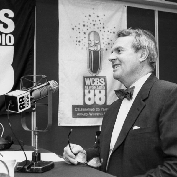 Charles Osgood in the WCBS Newsradio studio